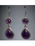Boucles Améthyste pendants Argent 925
