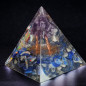 Pyramide Orgonite de protection Lapis-lazuli & Améthyste pm