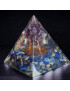 Pyramide Orgonite de protection Lapis-lazuli & Améthyste pm