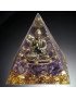 Pyramide Orgonite de protection Améthyste & Bouddha GM