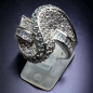 Bague Aigue marine & Zirconium Argent 925 Taille 52