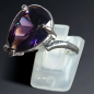 Bague Zirconium Métal rhodié Taille 59