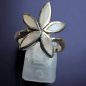 Bague Nacre fleur Argent 925 Taille 56
