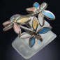Bague Nacre Libellules Argent 925 Taille 55