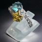 Bague Zirconium deux couleurs Argent 925 Taille 59