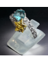 Bague Zirconium deux couleurs Argent 925 Taille 59