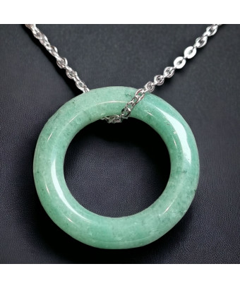 Pendentif Aventurine verte...