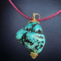 Pendentif Turquoise avec cordon réglable