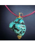 Pendentif Turquoise avec cordon réglable
