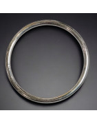 Bracelet ronds Acier chromé diamètre 8cm