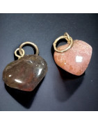 Pendentif Jaspe rouge petit cœur