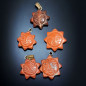 Pendentif Jaspe rouge petit soleil