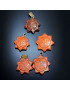 Pendentif Jaspe rouge petit soleil