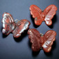 Pendentif Jaspe rouge Papillon
