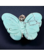 Pendentif Turquoise Papillon