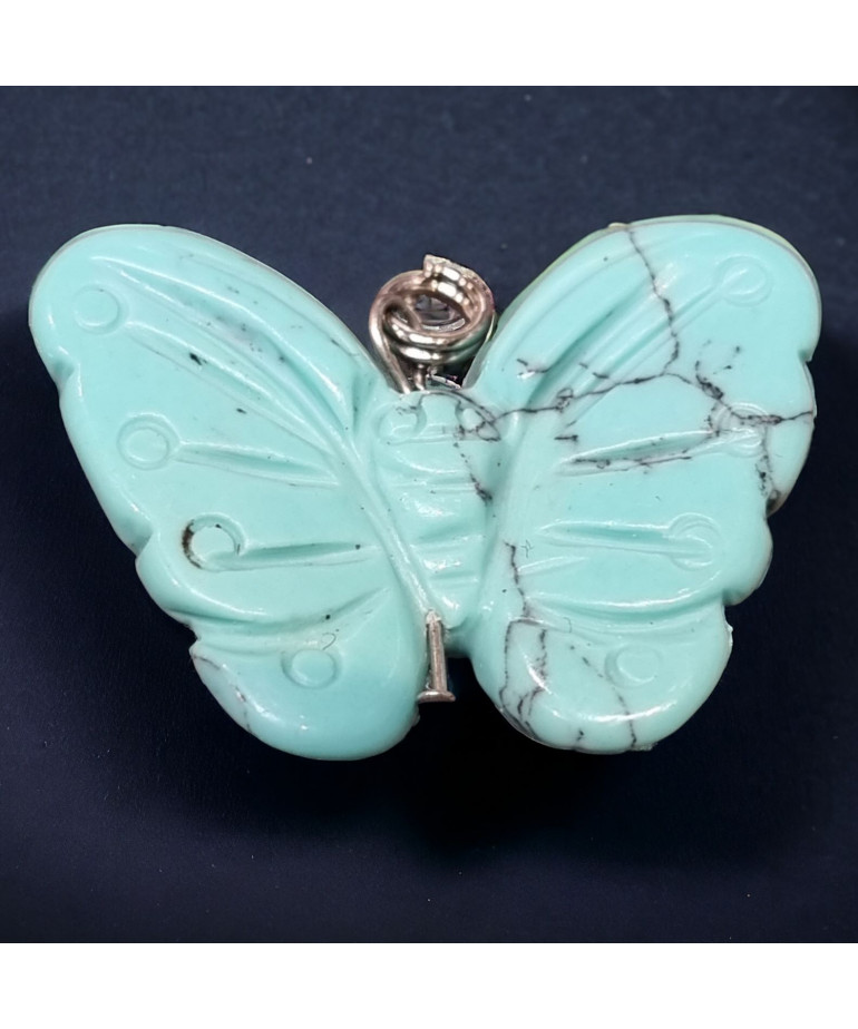 Pendentif Turquoise Papillon