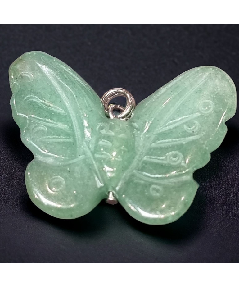 Pendentif Aventurine verte Papillon