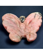 Pendentif Rhodonite Papillon