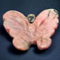 Pendentif Rhodonite Papillon