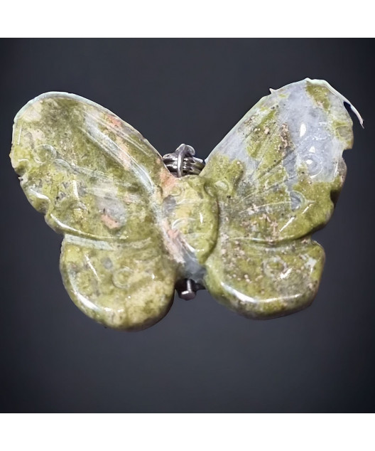 Pendentif Unakite Papillon