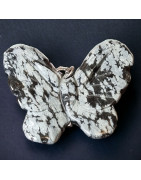 Pendentif Obsidienne neige Papillon
