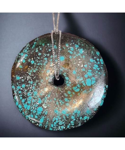 Pendentif Chrysocolle avec chaîne