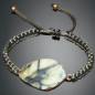 Bracelet Chrysoprase avec cordon réglable