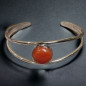 Bracelet Cornaline cabochon rigide