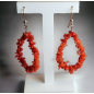 Boucles Corail Argent 925