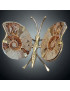 Papillon Ammonite corps laiton Taille M