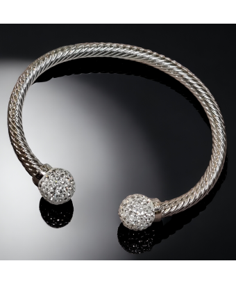 Bracelet Zirconium Acier