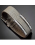 Bracelet Zirconium Cuir & Acier