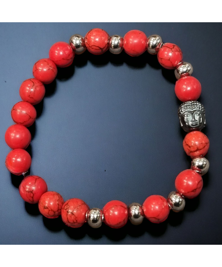 Bracelet Jaspe Impérial Bouddha Pierres de 10mm