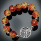 Bracelet Perles de verre & Triskèle Perles rondes 12mm