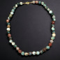 Collier Agate mousse et Agate Arbre facettée Pierres rondes 8mm