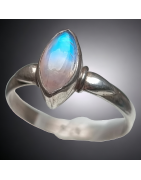Bague Pierre de lune Argent 925 Taille 56