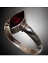 Bague Grenat Argent 925 Taille 56