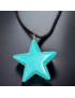Pendentif Turquoise étoile sur cordon réglable