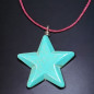 Pendentif Turquoise étoile sur cordon réglable