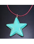 Pendentif Turquoise étoile sur cordon réglable