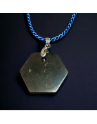Pendentif Shungite avec bélière Argent 925 sur cordon