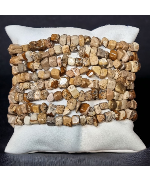 Bracelet Jaspe paysage baroque