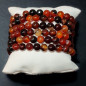 Bracelet Sardonyx (Sardoine ) Pierres rondes 8mm