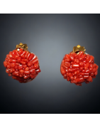 Boucles Corail à clips Plaquées or