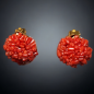Boucles Corail à clips Plaquées or