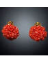 Boucles Corail à clips Plaquées or