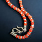Collier Corail perles de 4mm avec inserts & fermoir Argent 925