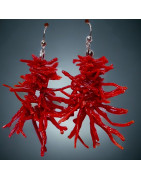 Boucles Corail baroque Argent 925