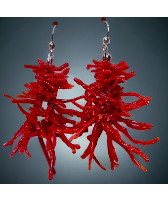 Boucles d'oreilles Corail...