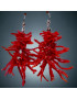 Boucles Corail baroque Argent 925